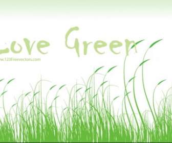 Liebe Grüne Vektor