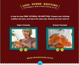 Love Purr Knitting Template