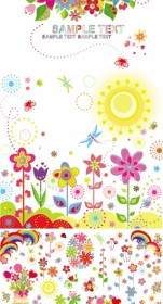 Lovely Flower Children Illustrator Vector