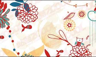 Lovely Flowers Plant And Animal Material Vector