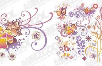 Lovely Style Pattern Element Vector Material