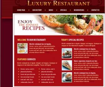 Luxus Restaurant Vorlage
