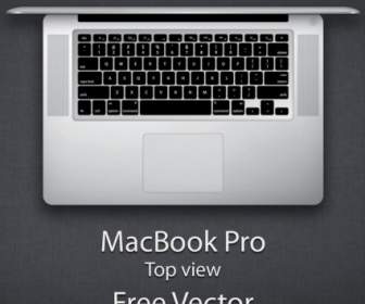 Macbook Pro Top View Free Vector