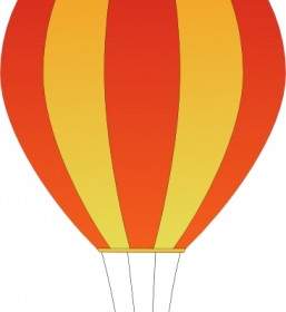 Maidis Vertical Striped Hot Air Balloons Clip Art