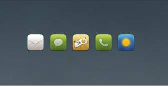 Mail Chat Phone Weather Replacement Icons