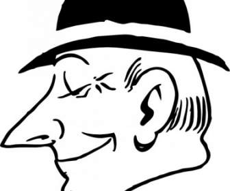 Man With Hat Clip Art