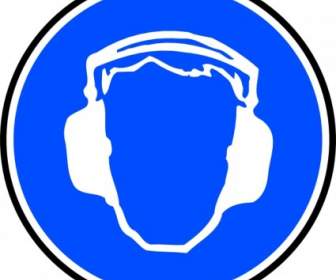 Mandatory Ear Protection Clip Art