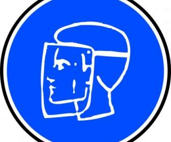 Mandatory Face Protection Clip Art