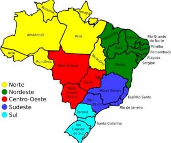Carte Du Brésil V3
