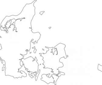 Mapa De Clip Art De Dinamarca