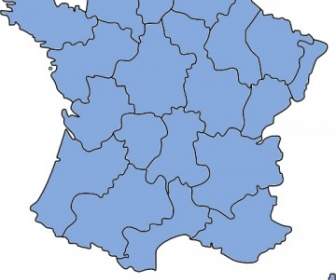 Mappa Di ClipArt Di Francia