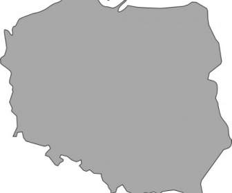 Mappa Di Polonia Clip Art