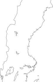 خريطة السويد قصاصة فنية