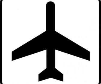 Mapa Símbolo Avião Clip Art
