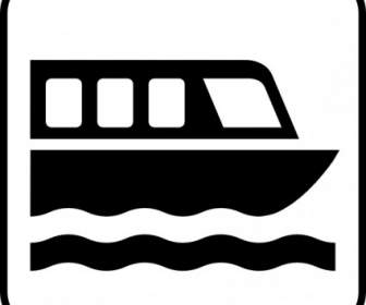 Mapa Symbole łódź Clipart