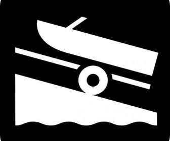 Mapa Symbole łódź Przyczepy Clipart