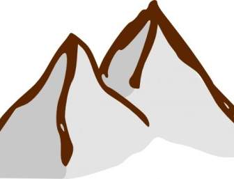 Peta Simbol Pegunungan Clip Art