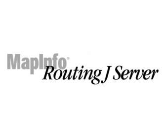 Mapinfo 라우팅 J 서버
