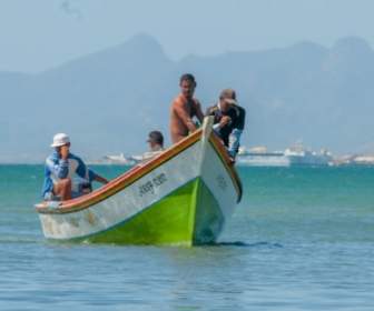 Маргарита острова рыбаков лодку