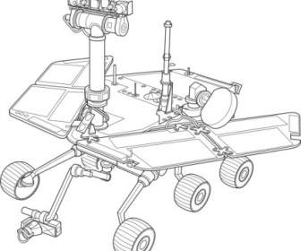 Clipart D'exploration Rover De Mars