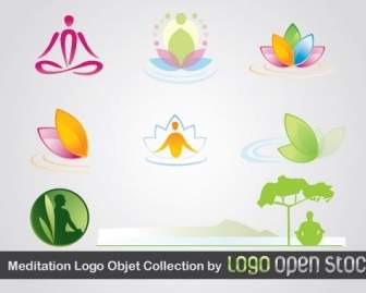 Coleção De Objetos De Logotipo De Mediação