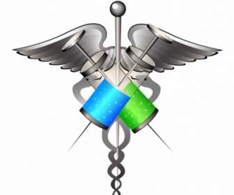 Medical Symbol With Syringes
