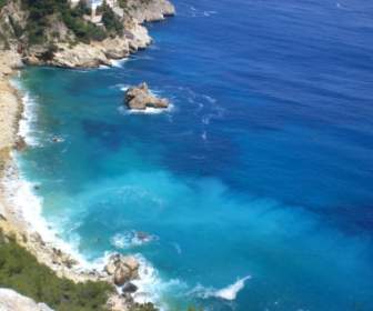 Natura Di Spiagge Sul Mar Mediterraneo Per Il Desktop