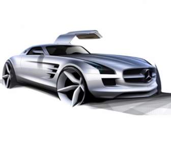 Konzept-Autos Von Mercedes Benz Sls Amg Wallpaper