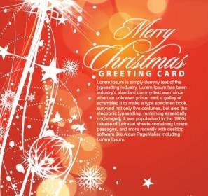 メリー クリスマスのグリーティング カードのベクトル イラスト