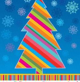 Feliz Natal Cartão Vector Illustration