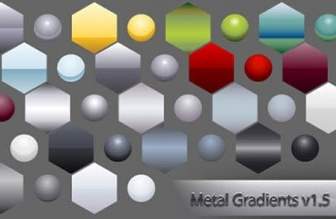Metal Gradiente Forma Vector