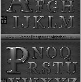 Metallic Letters Vector