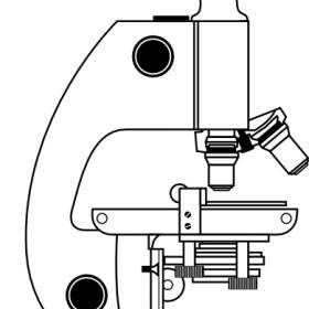 Mikroskop Mit Etiketten-ClipArt