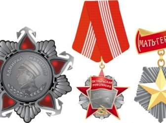 Military Medal Of Vector