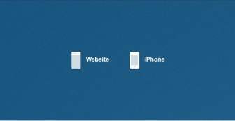 Minimal Website Und Iphone-Symbole