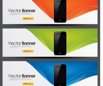 Mobile Banner Vector Trend Pattern