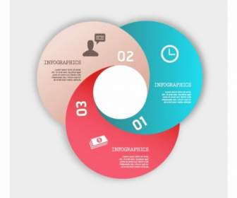Moderne Infografiken Business Circle Diagrammvorlage