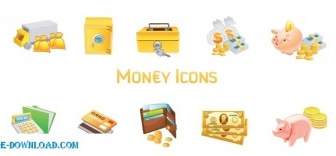 ícones De Dinheiro