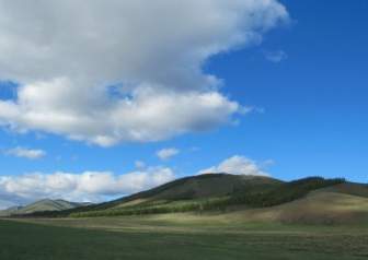 風光明媚なモンゴルの風景