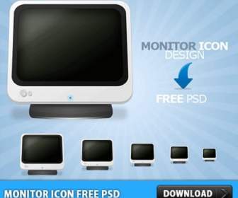 Monitor Icon Free Psd
