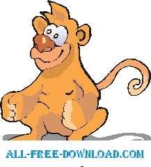 обезьяна счастливыми