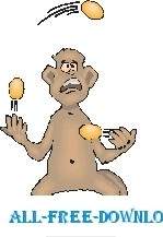 Жонглирование обезьяна