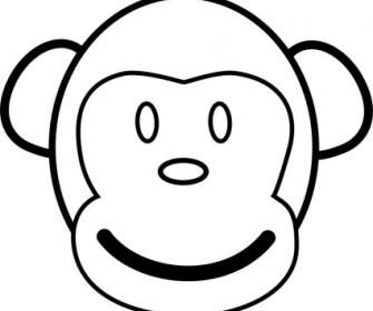 Arte De Linha Do Macaco