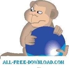 Monyet Dengan Bola