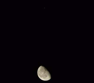Луна ночное небо