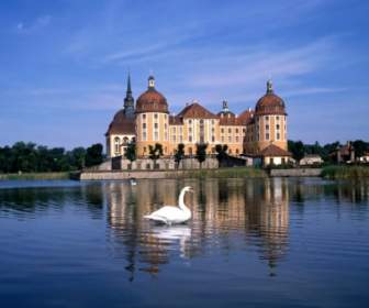 Mundo De Alemanha De Papel De Parede De Castelo De Moritzburg