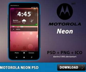 Motorola Neon Free Psd