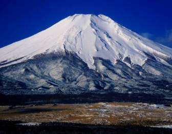 المناظر الطبيعية في اليابان جبل فوجي