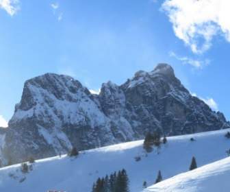 Berg Schnee Aggentstein
