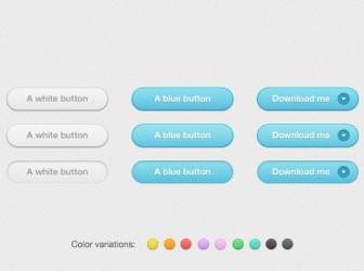Multicolor Rounded Noisy Buttons